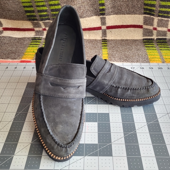 Freda Salvador Suede Char Penny Loafer - Picture 1 of 10